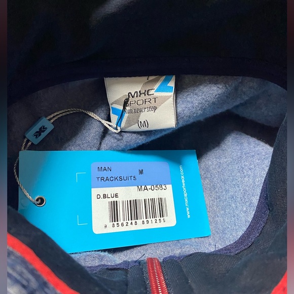 MXC Men’s Blue Accent Sportswear Sweater Medium - Picture 3 of 3